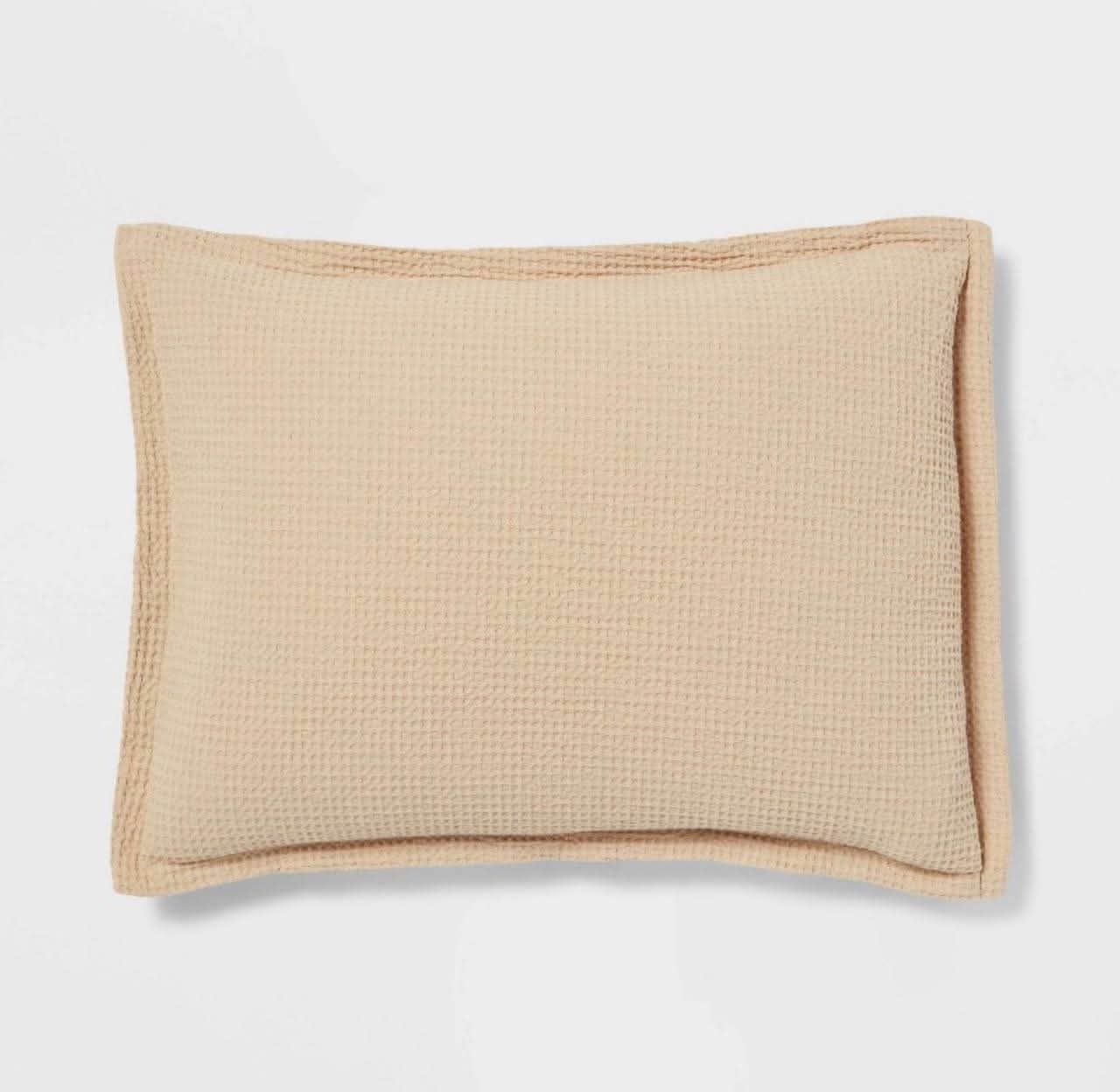 Threshold™ King Washed Waffle Weave Comforter and Sham Set — Horseradish - Image 3