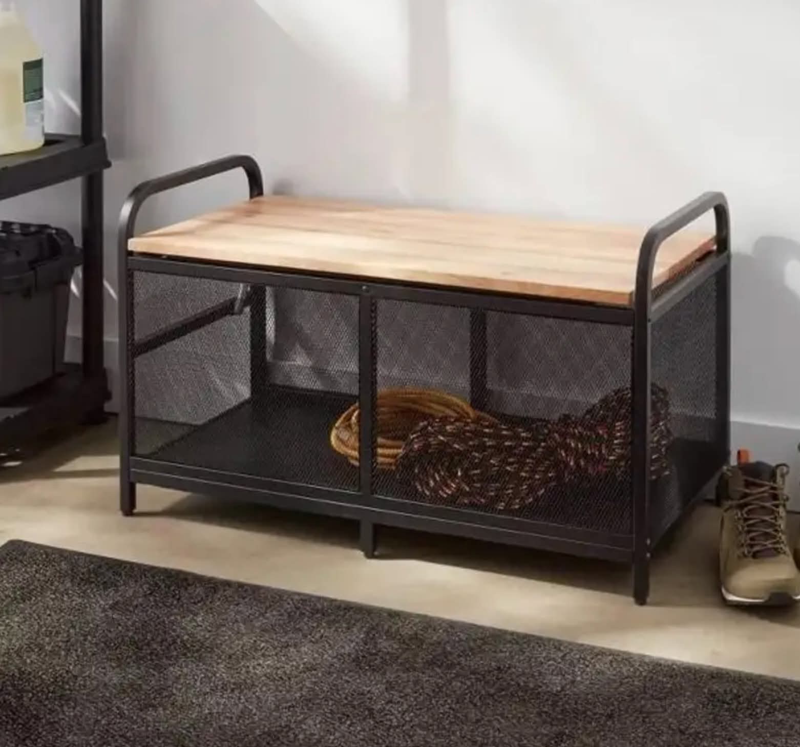 Brightroom Heavy Duty Metal Storage Bench