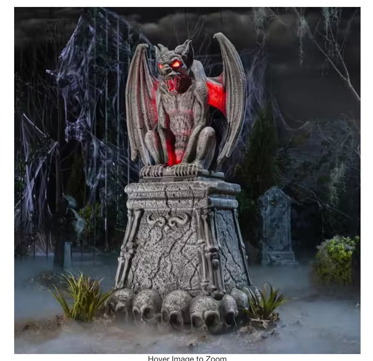 5.5 FT Grave and Bones LED Gargoyle - Image 2