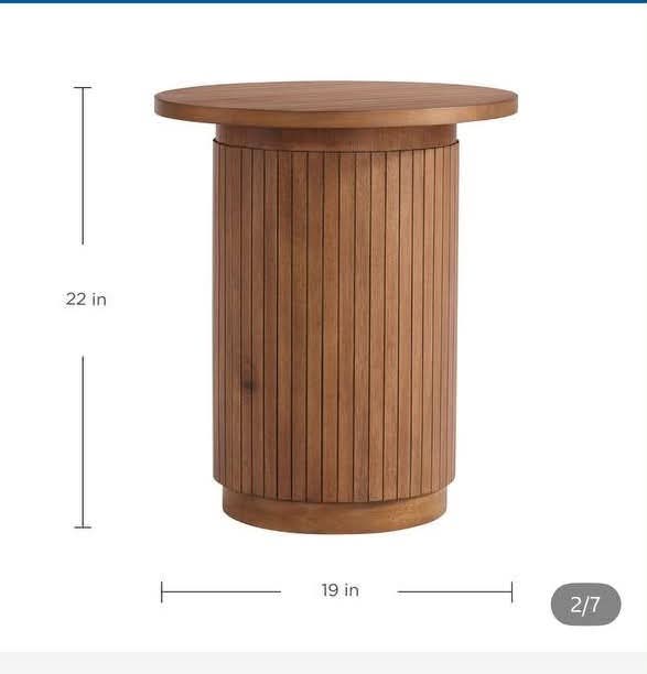 Point Cabrillo round side tables, set of 2 - Image 2
