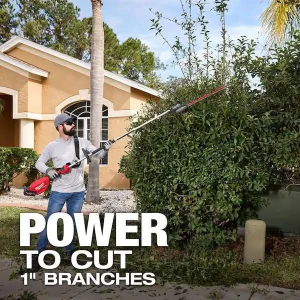 M18 FUEL 18V 24 in. Brushless Cordless Battery Extended Pole Articulating Hedge Trimmer Kit w/ 8.0 Ah Battery - Image 2
