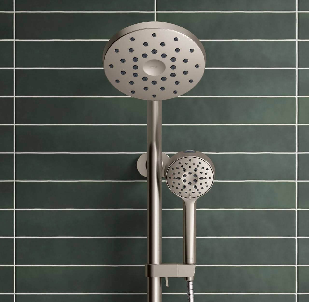 Kohler HydroRail 3-in-1 Multifunction Showerhead and Column Kit, Brushed Nickel, new in box