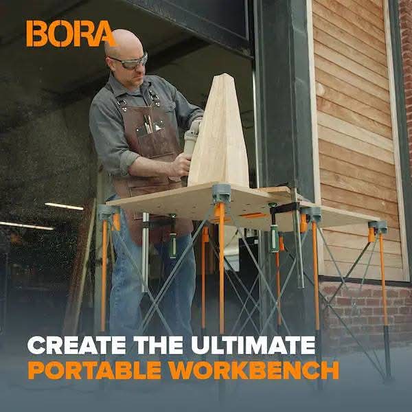 BORA Centipede 24 in. x 48 in. Workbench Top for Sawhorse with 3/4 in. - Image 3