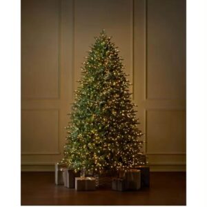 7.5 ft Elegant Twinkling Grand Fir LED Pre-Lit Artificial Christmas Tree T27