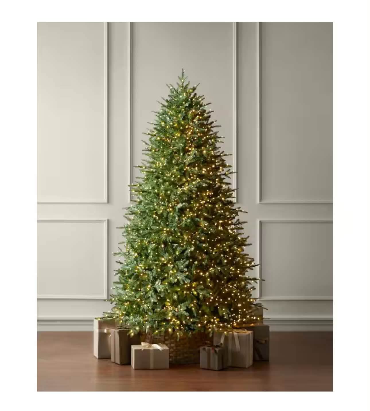 7.5 ft Elegant Twinkling Grand Fir LED Pre-Lit Artificial Christmas Tree T27 - Image 3