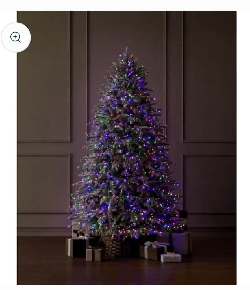 7.5 ft. Grand Duchess Twinkling Balsam Fir Flocked LED Pre-Lit Artificial Christmas Tree T26 - Image 6