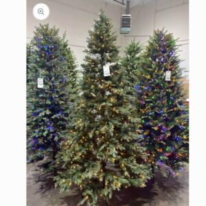 7.5 ft. Nostalgic Noble Fir LED Pre-Lit Christmas Tree T18