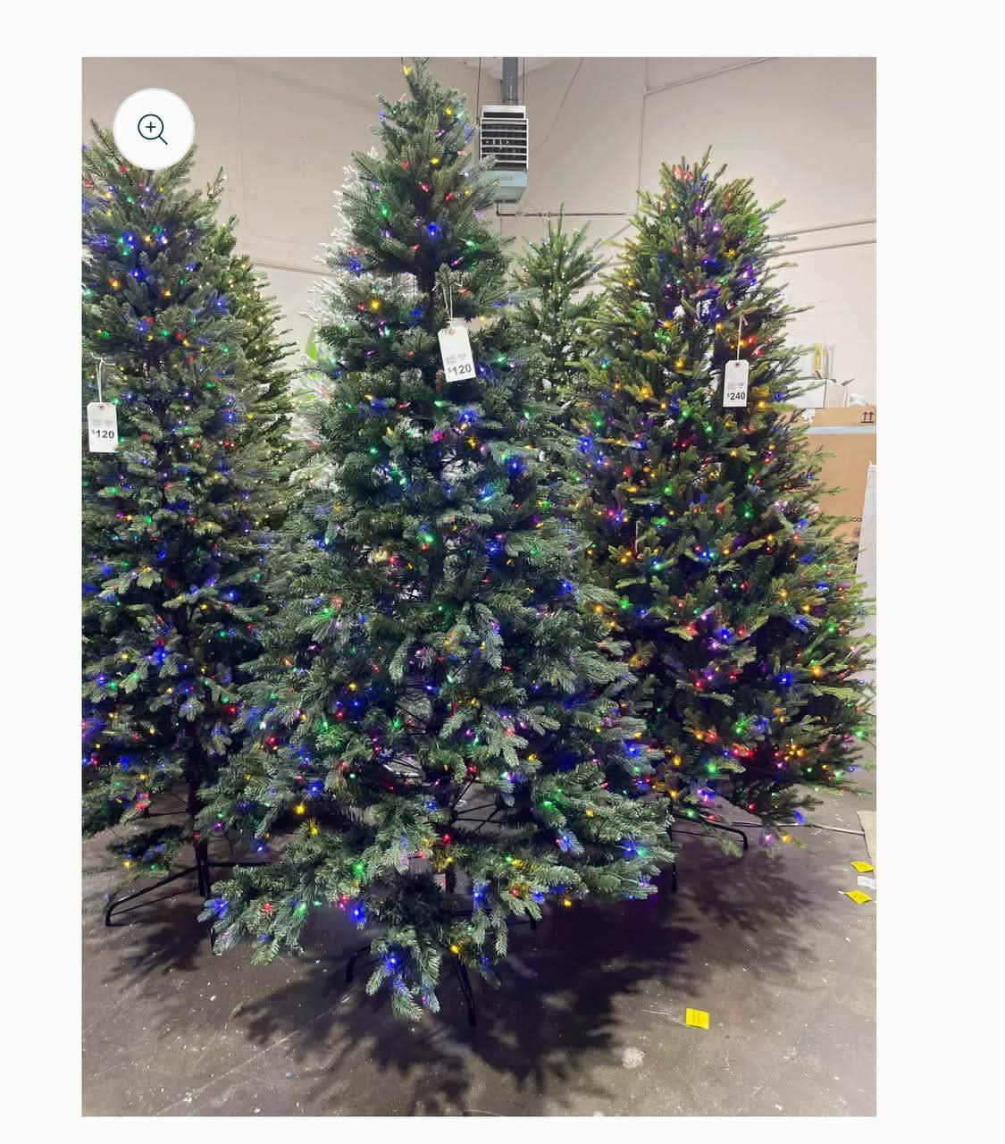 7.5 ft. Nostalgic Noble Fir LED Pre-Lit Christmas Tree T18 - Image 2