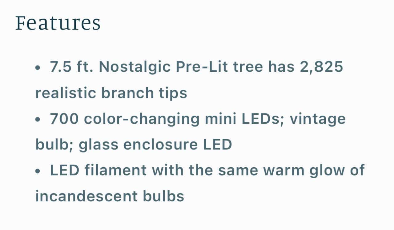 7.5 ft. Nostalgic Noble Fir LED Pre-Lit Christmas Tree T18 - Image 4