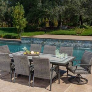 SunVilla Cobalt 9-Piece Outdoor Patio Dining Set