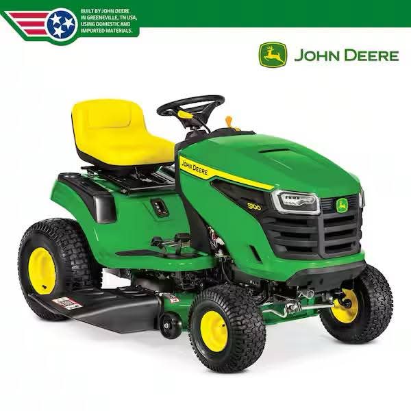 John Deere S100 42 in. 17.5 HP Gas Hydrostatic Riding Lawn Mower