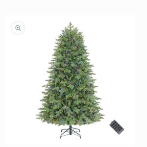 Home Accents Holiday 7.5 ft. Montrose Douglas Fir LED Pre-Lit Artificial Christmas Tree T20
