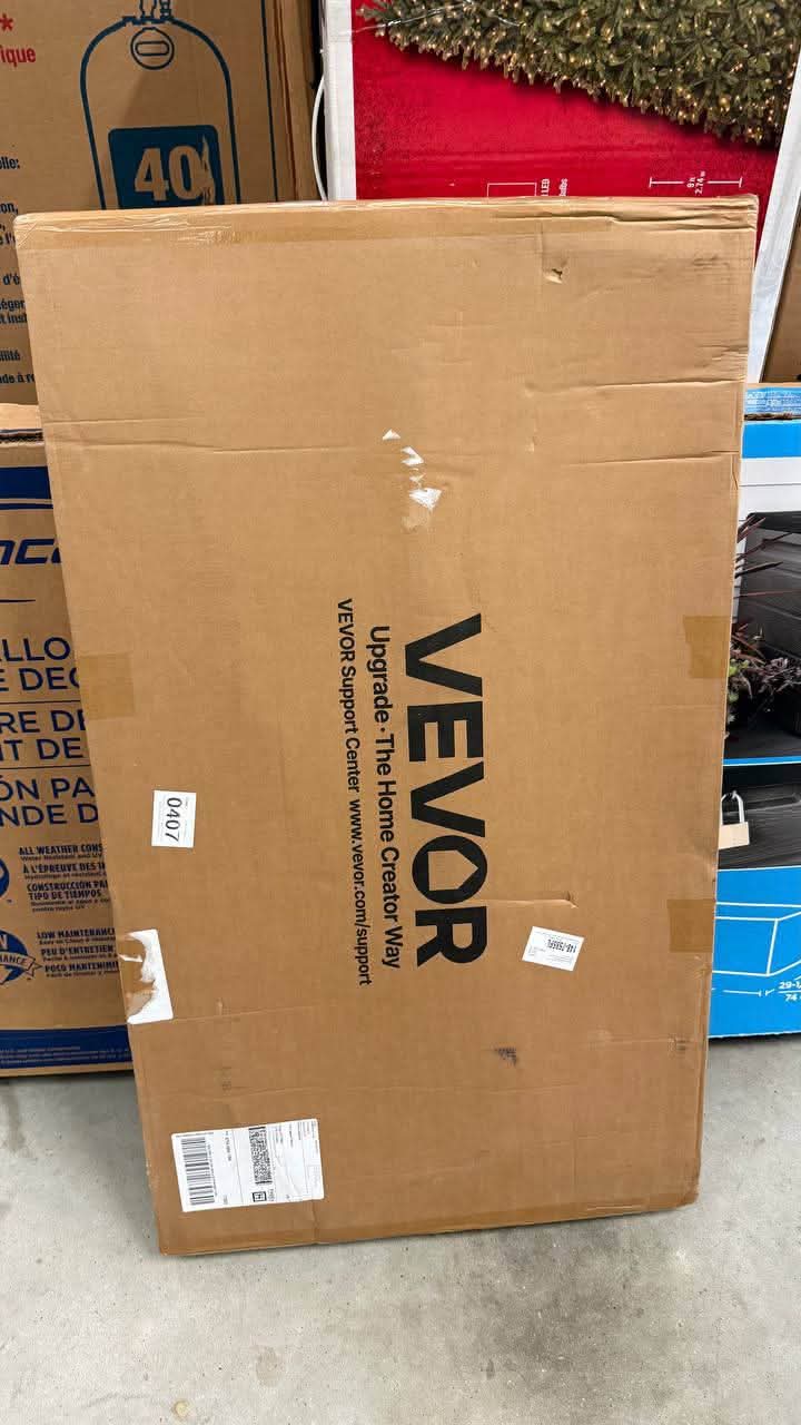 VEVOR Awnings for Door Entrance, 38 x 78 in., Exterior Front Door Window Awnings with Drainage and ABS Bracket, Smoky Gray - Image 3